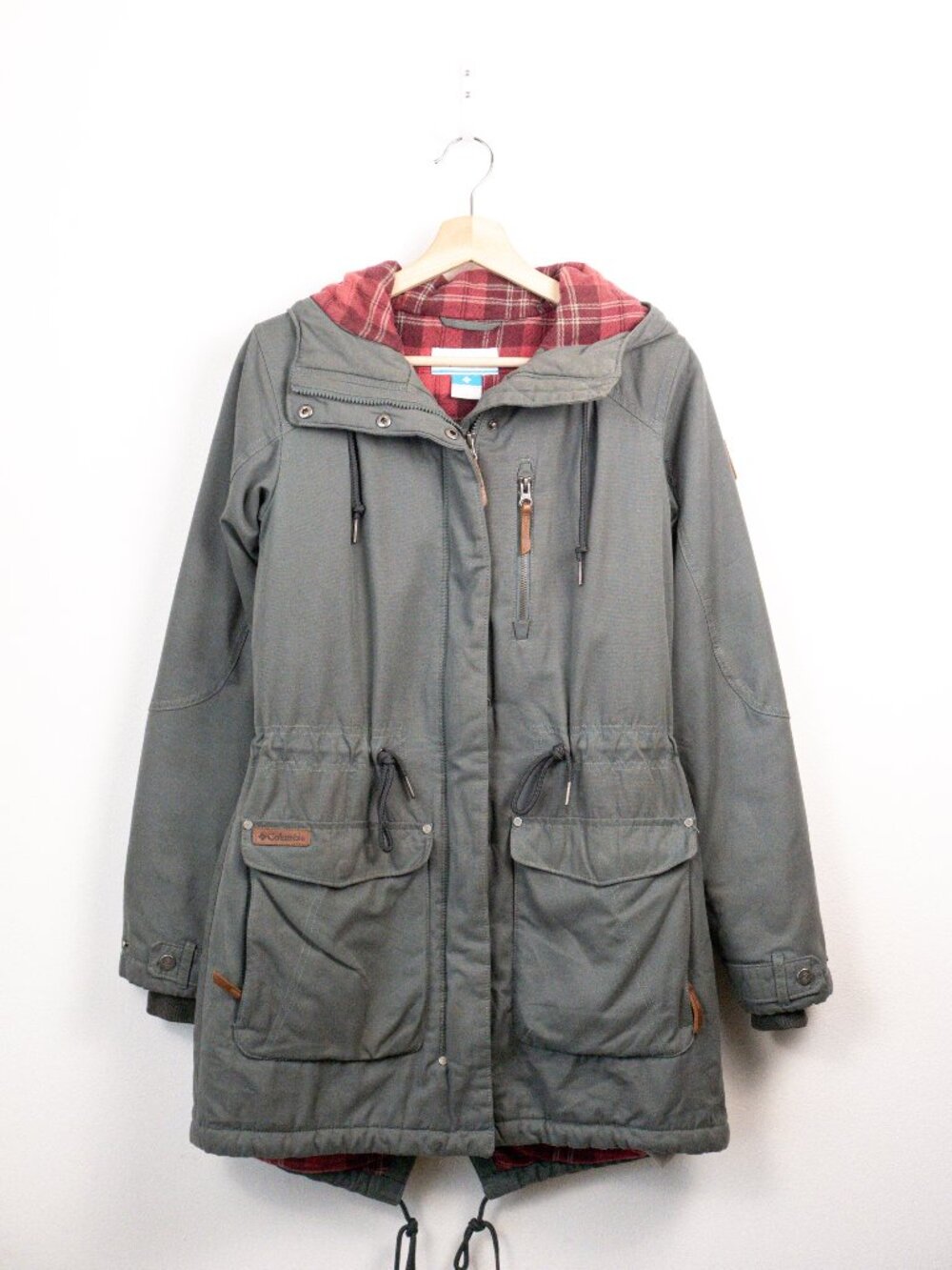 Columbia South Canyon Sherpa Lined Jacket Coat Olive Green S